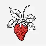 decorative strawberry pin image